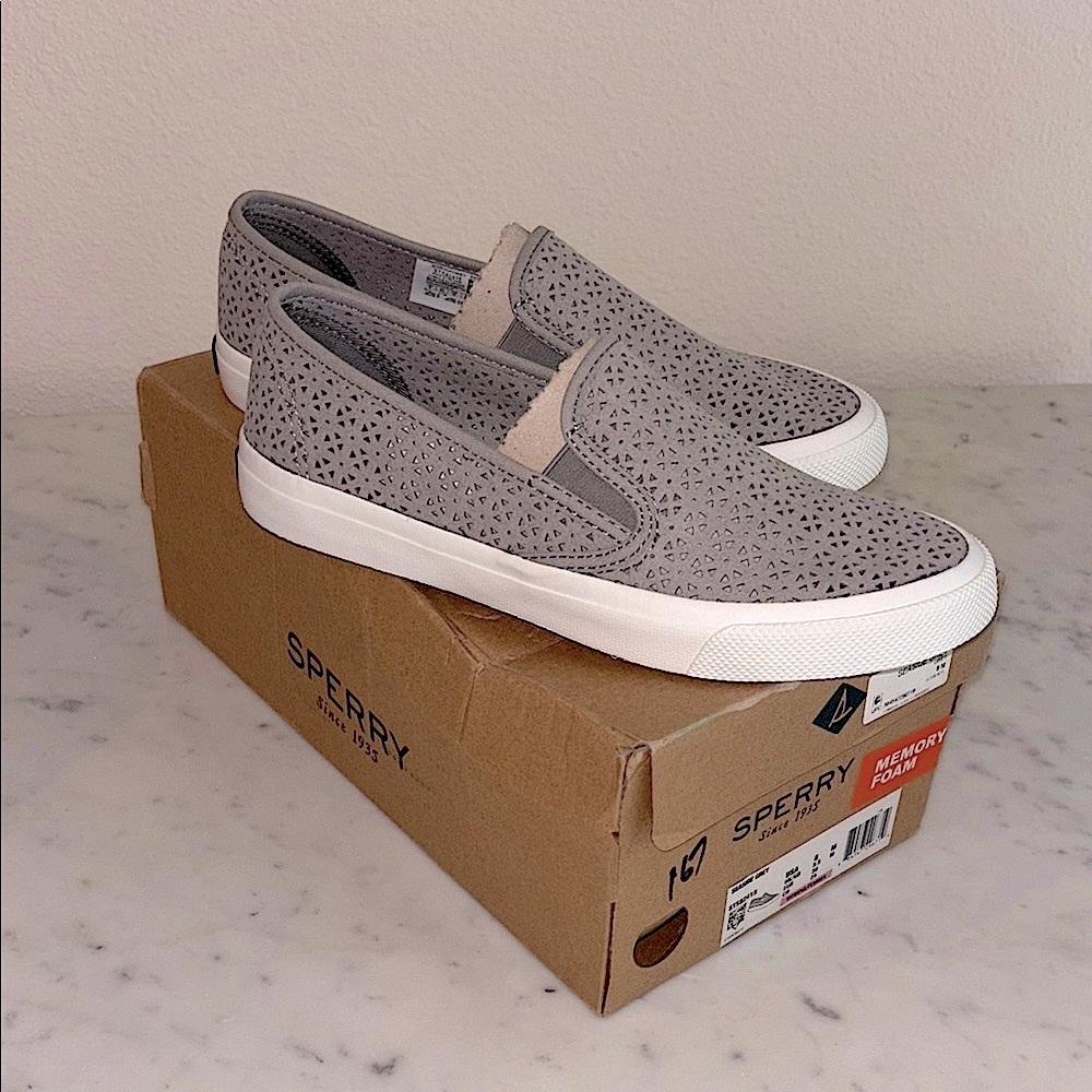 Sperry Gray Slip-On Shoes